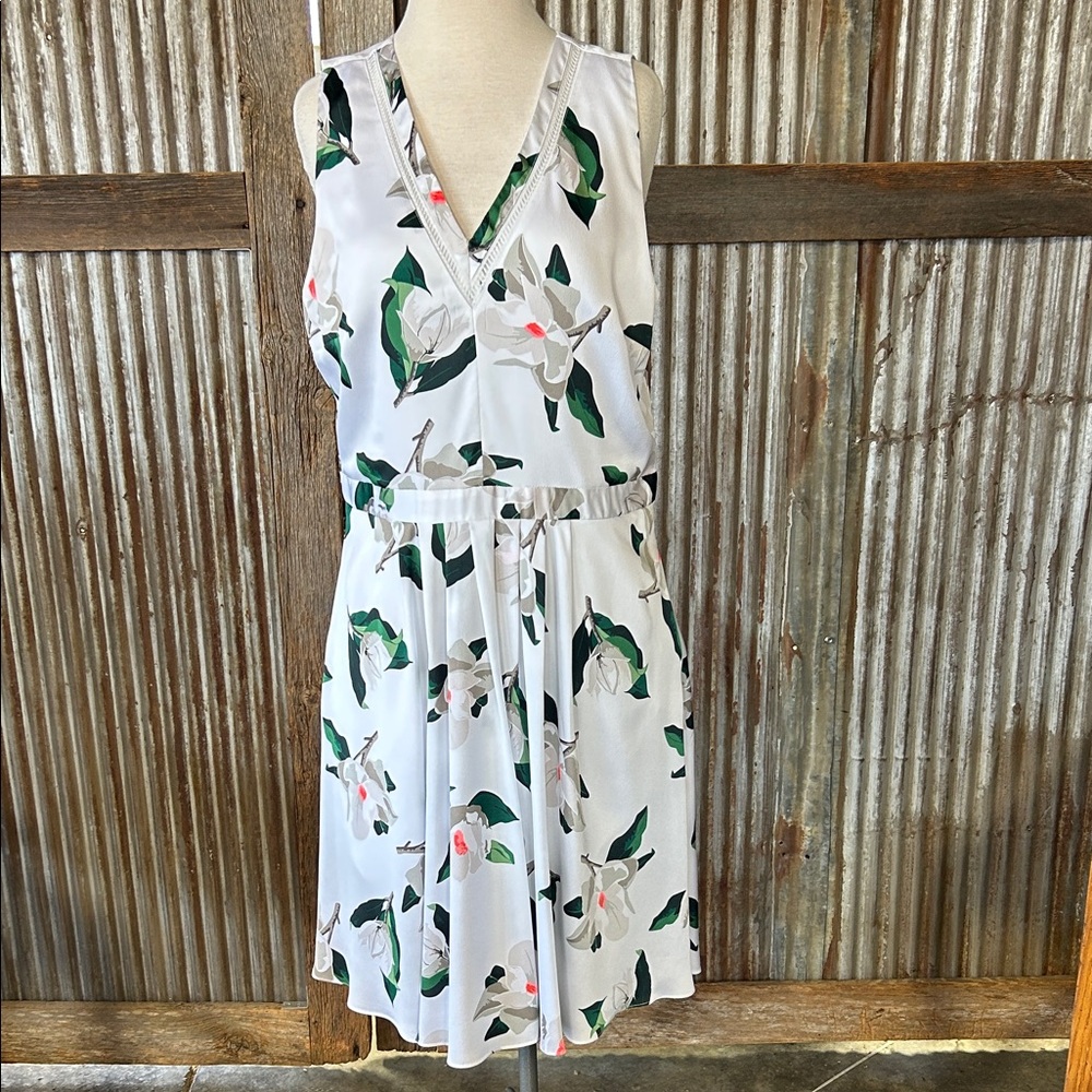 Banana Republic White Floral Mini Dress